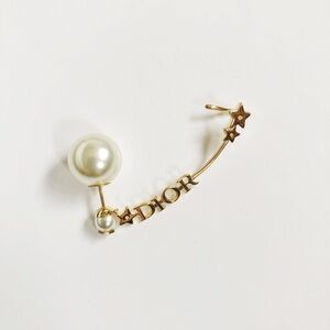 Christian Dior Tribales Pearl Gold Star Dangle Earring